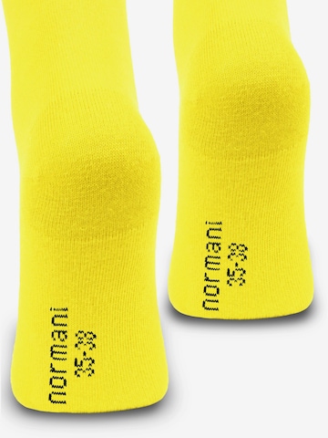 Chaussettes montantes normani en jaune