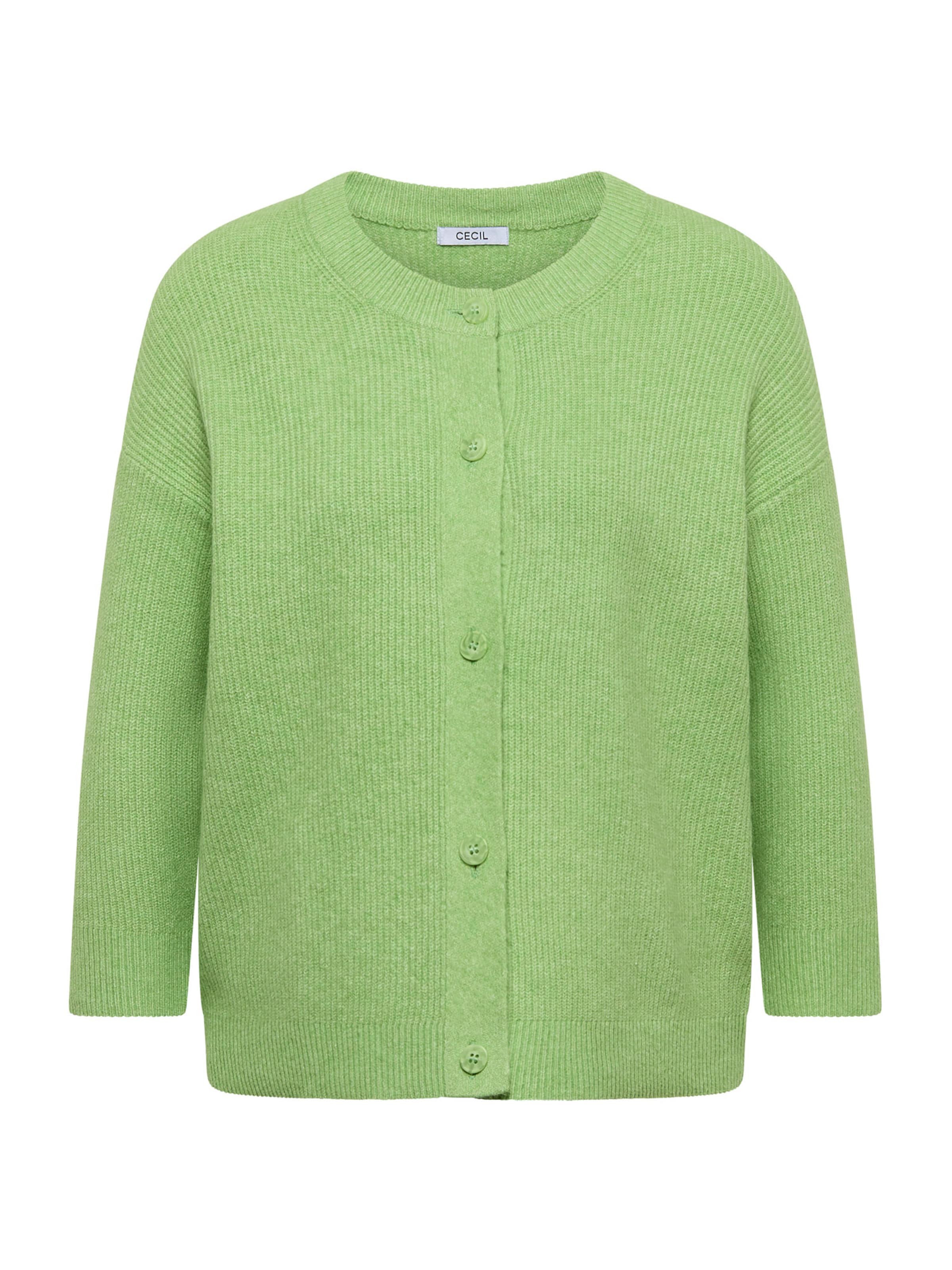 Geacă tricotată de la CECIL pe verde: față