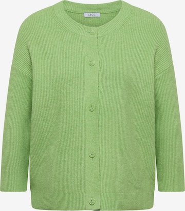 CECIL Neuletakki värissä vihreä: etupuoli