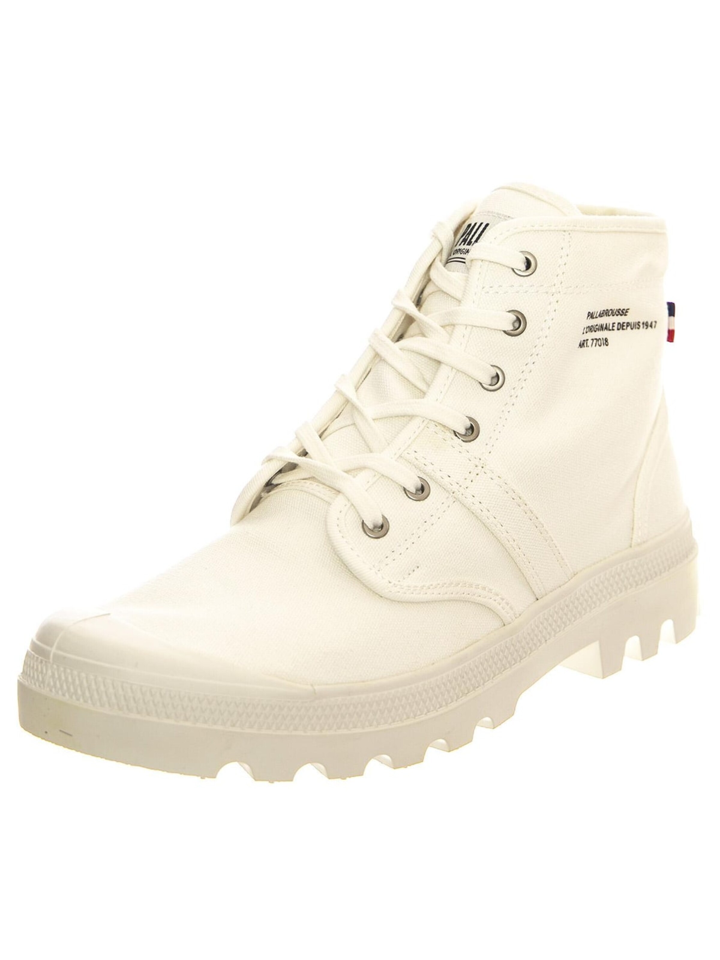 Palladium Boot 'Pallabrousse Lgn Star White' in White: front