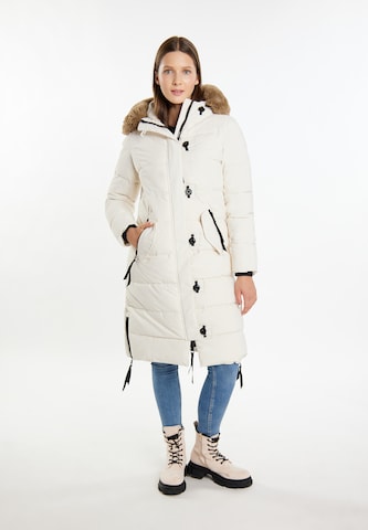 MYMO Winter Coat in White: front