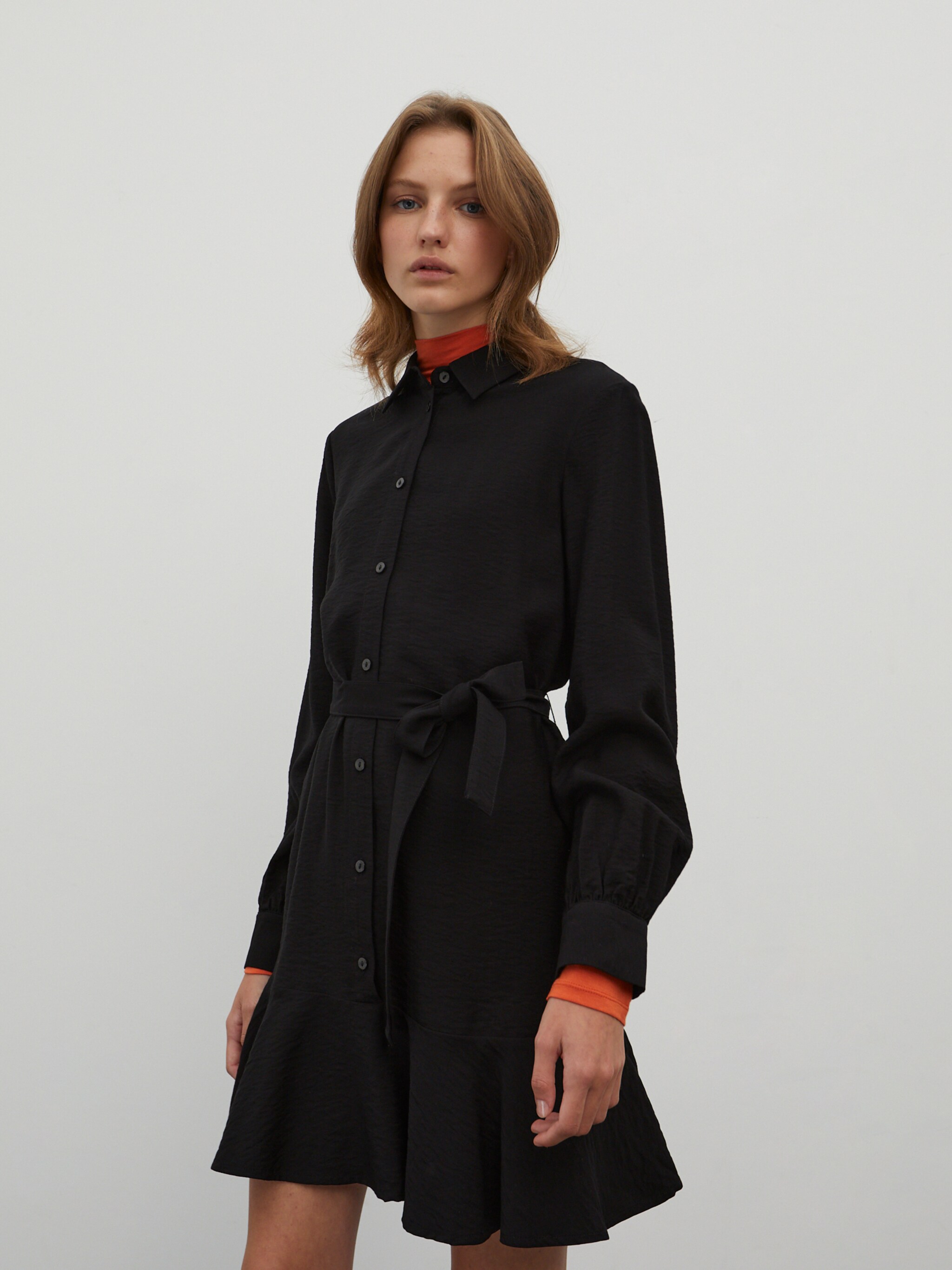 EDITED Produkte Blusenkleid 'Hanka' schwarz