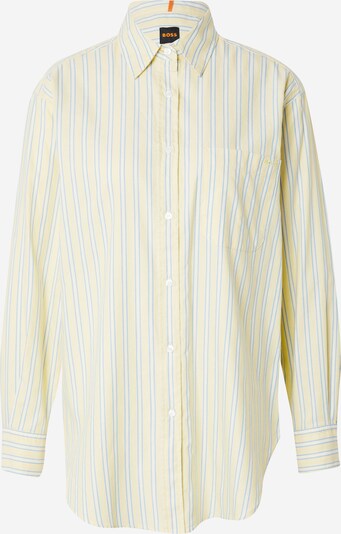 Camicia da donna 'Bostucci 2' BOSS di colore navy / giallo chiaro / bianco, Visualizzazione prodotti