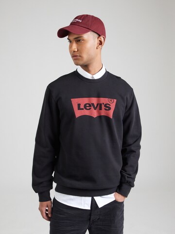 Bluză de molton de la LEVI'S ® pe negru: față