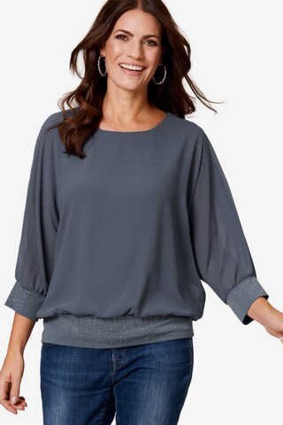 Select By Hermann Lange Bluse in Grau: predná strana