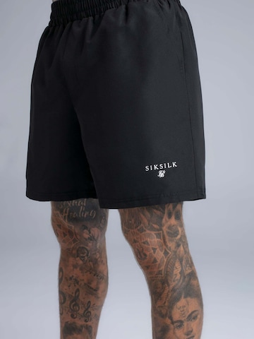 SikSilk Badeshorts in Schwarz