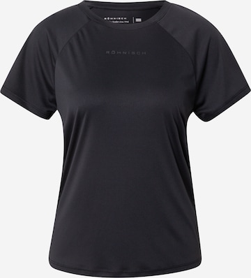 Röhnisch - Camiseta funcional en negro: frente