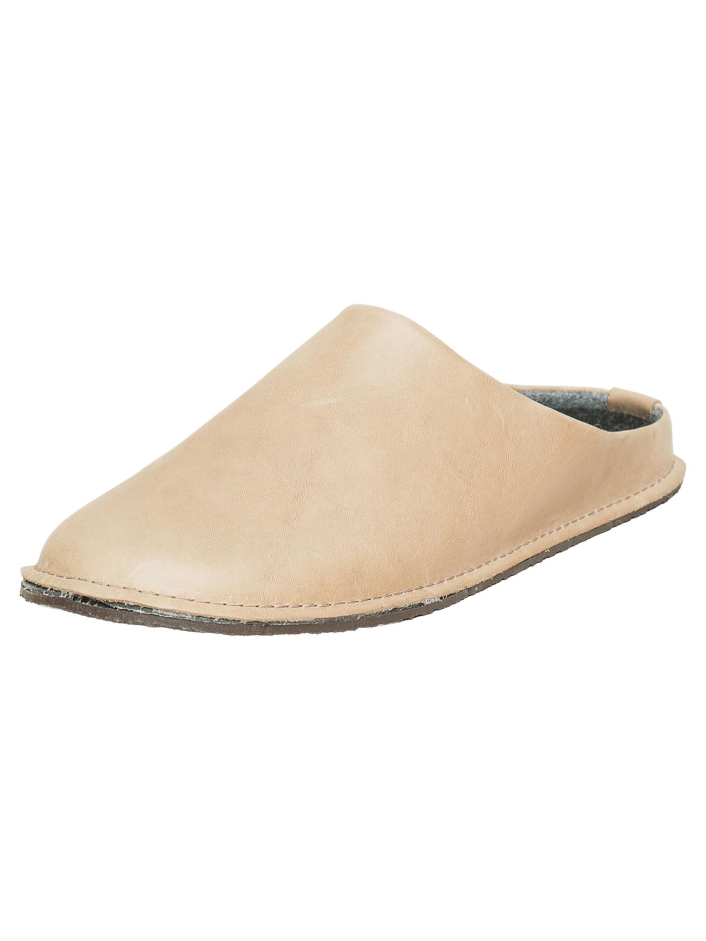 Gottstein Slippers 'Leather Loafer' in Beige