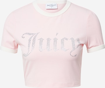 Juicy Couture White Label T-shirt i rosa: framsida