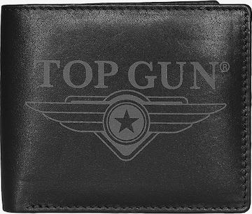 TOP GUN Portemonnaie in Schwarz: Vorderseite