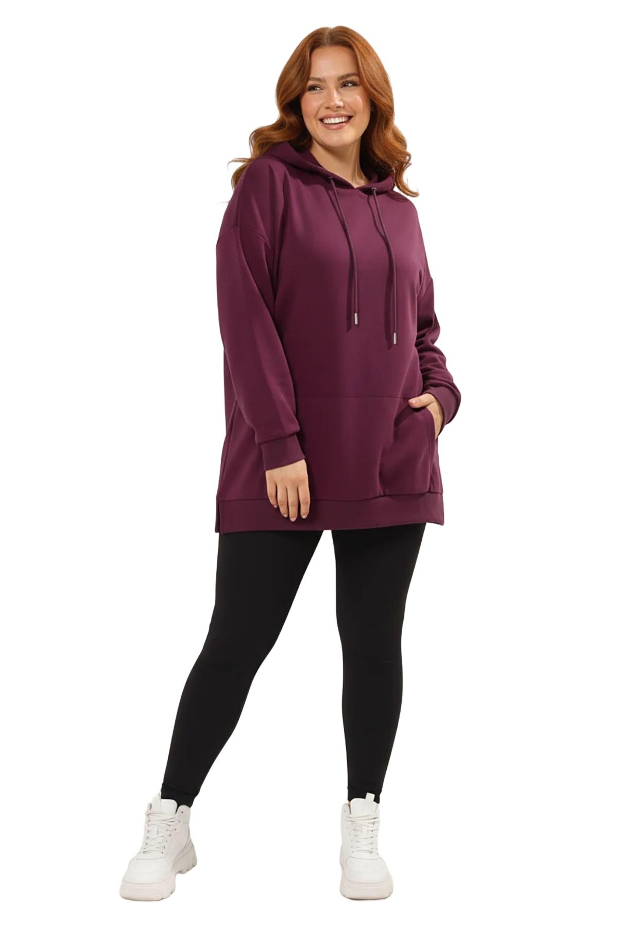 Shape Of You Sweatshirt in Rot