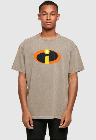 ABSOLUTE CULT Shirt 'The Incredibles 2 - Costume' in Brown: front