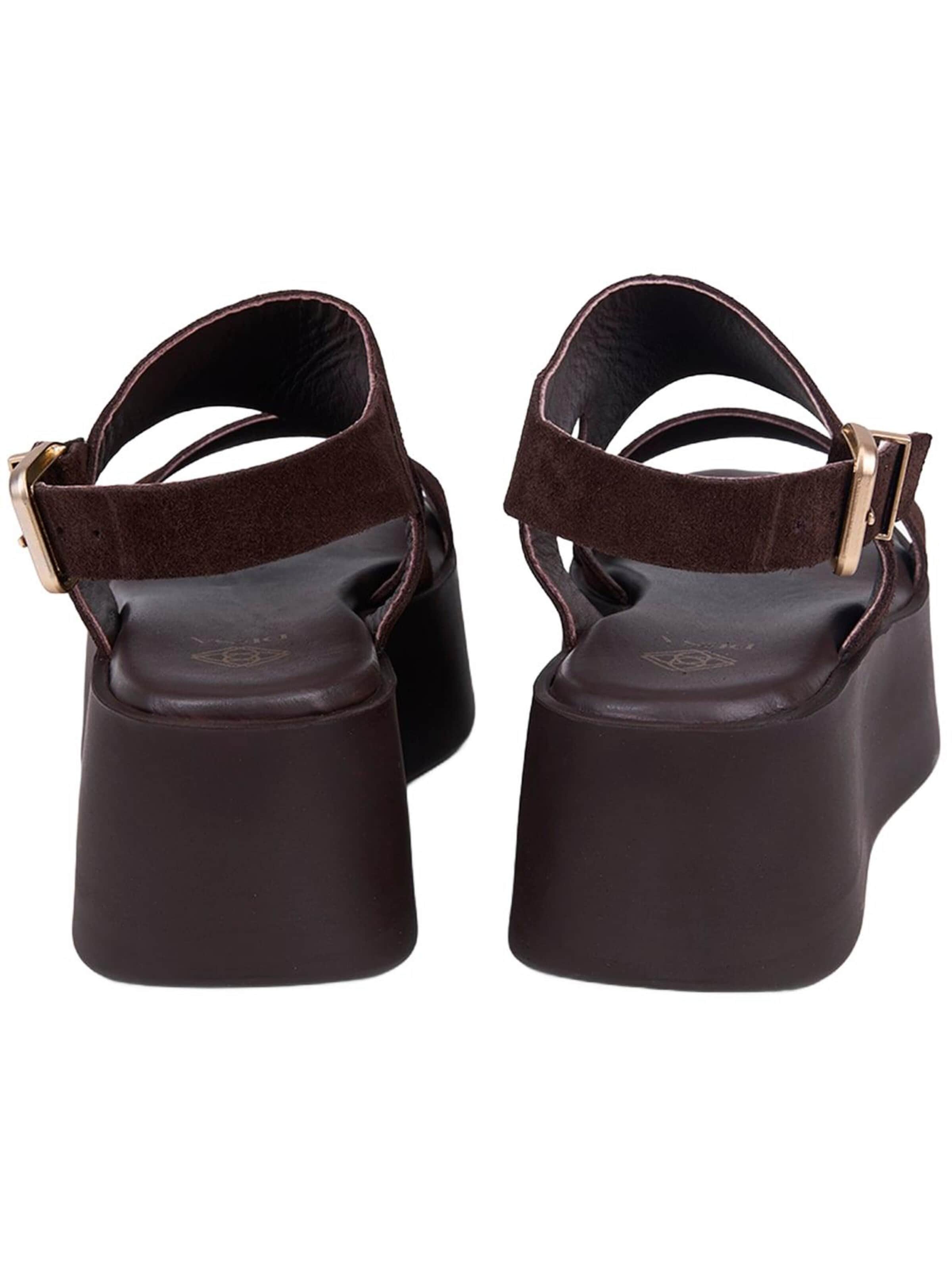 Séparateur d'orteils 'Keilsandalen' Desa en marron