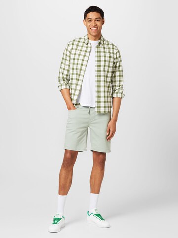 BLEND Regular Trousers in Green