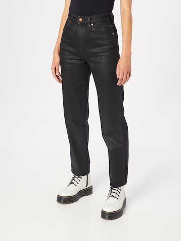 WRANGLER - regular Vaquero 'BARREL' en negro: frente