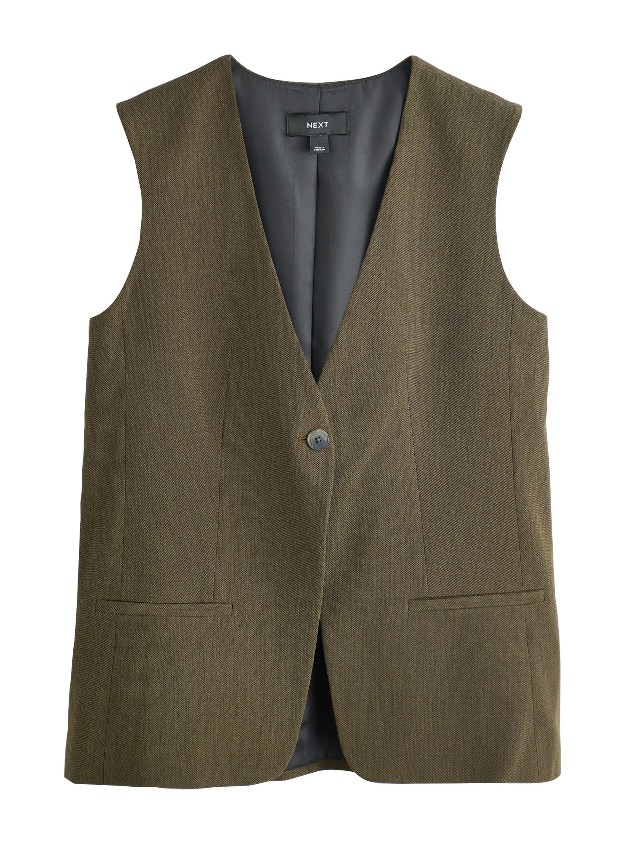 Next Suit vest in Olive, Item view