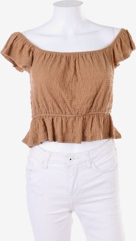 Sinsay Blouse & Tunic in M in Brown: front