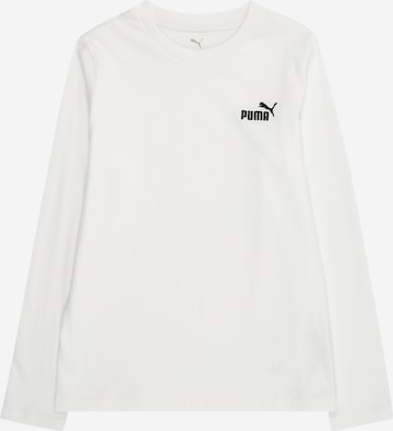 PUMA Футболка 'ESS No. 1' в Белый: спереди