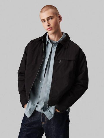 Veste mi-saison Calvin Klein Jeans en noir : devant