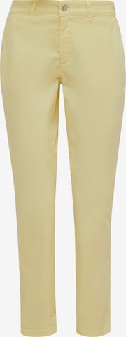 comma casual identity Regular Chino Pants in Yellow: front