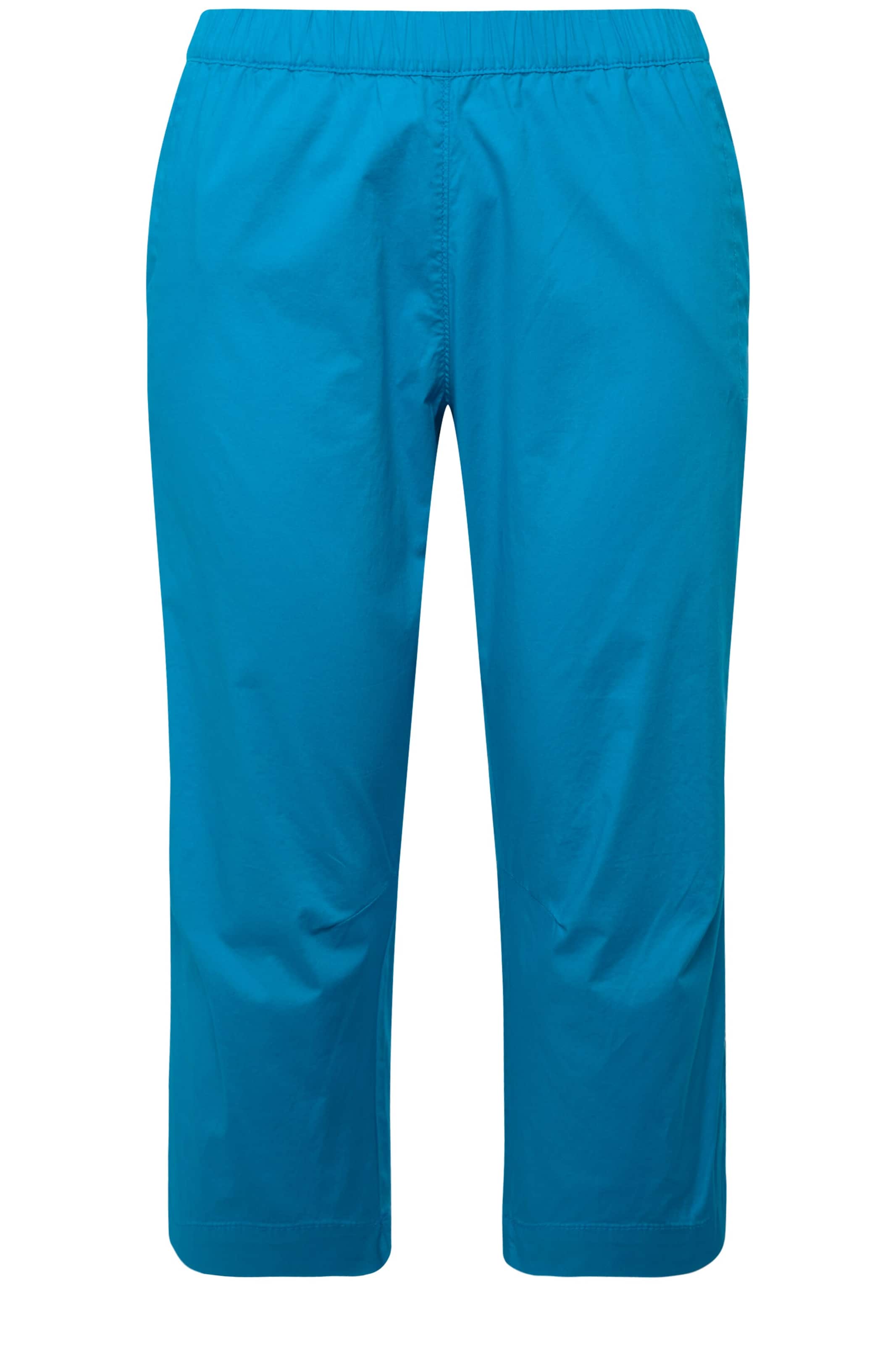 Ulla Popken Loosefit Hose in Blau: Vorderseite