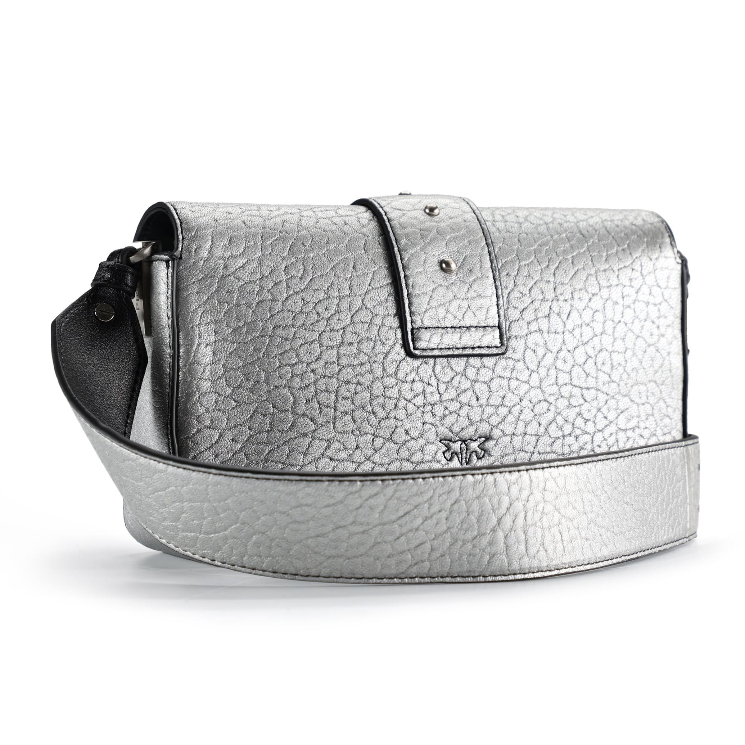 PINKO Crossbody Bag 'Love One' in Silver