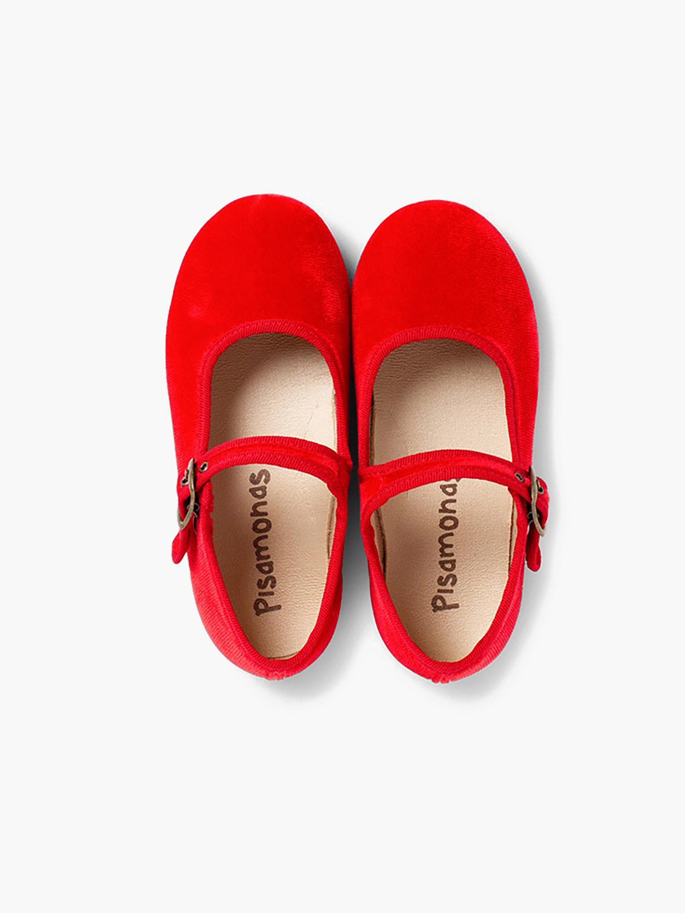 Scarpa bassa di Pisamonas in rosso