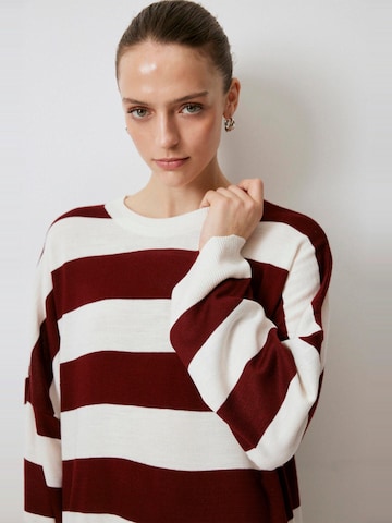 Touche Prive Gebreide jurk in Rood