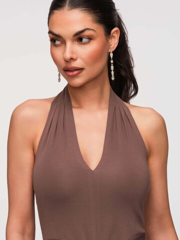 Ombre Evening Dress in Brown