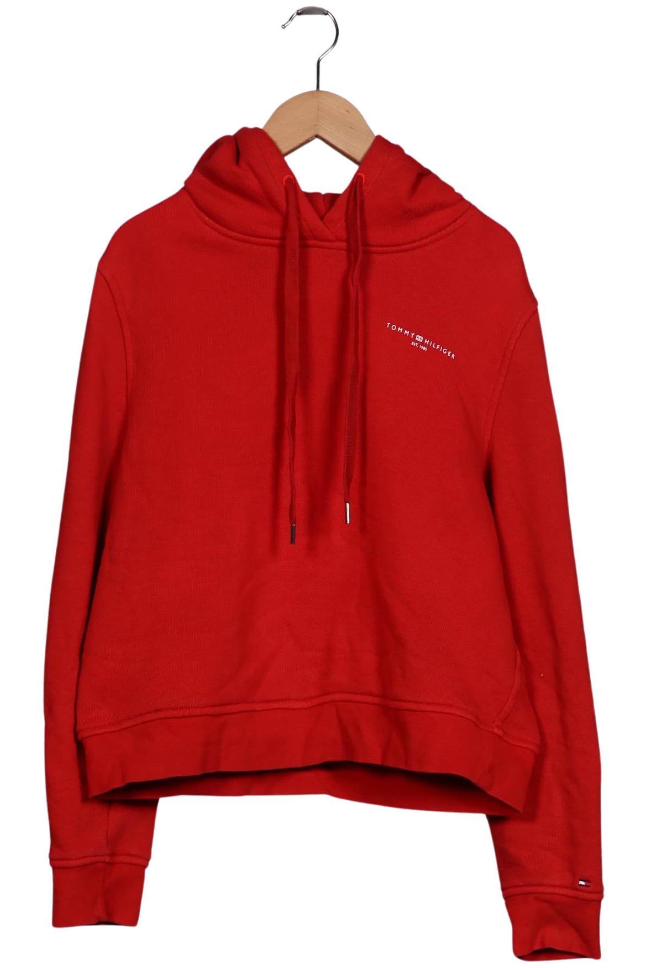 TOMMY HILFIGER Sweatshirt & Zip-Up Hoodie in S in Red: front
