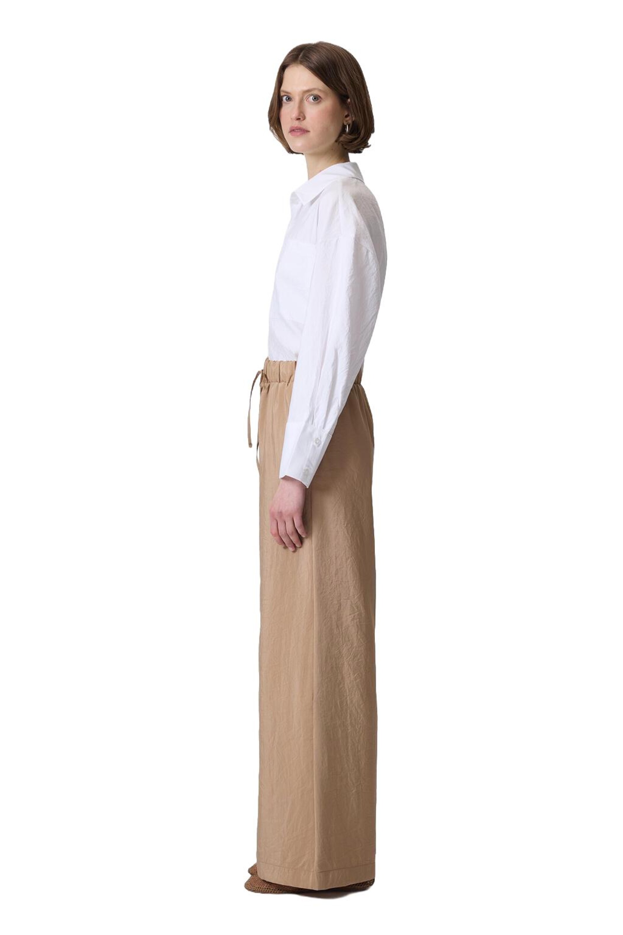 Touche Prive Wide Leg Hose in Braun