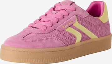 Baskets basses Tamaris en rose : devant