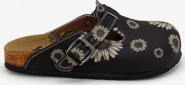 GobyKlompe 'Women Calceo Black and Beige Clogs CAL5457 with flower design' - miks boja boja: prednji dio