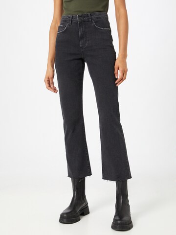 Gina Tricot Flared Jeans 'Ylva' in Black: front