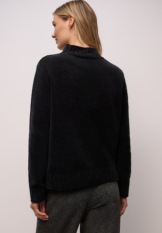 STREET ONE Sweater 'Chenille' in Black