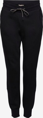 ESPRIT Tapered Workout Pants in Black: front