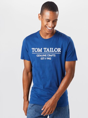 TOM TAILOR Regular fit Shirt in Blauw: voorkant