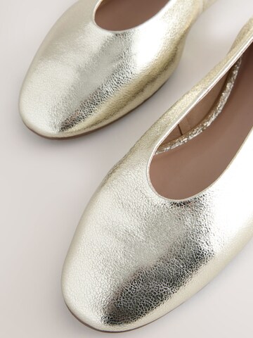 Next Ballet Flats in Gold