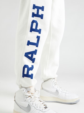 Effilé Pantalon Polo Ralph Lauren en blanc