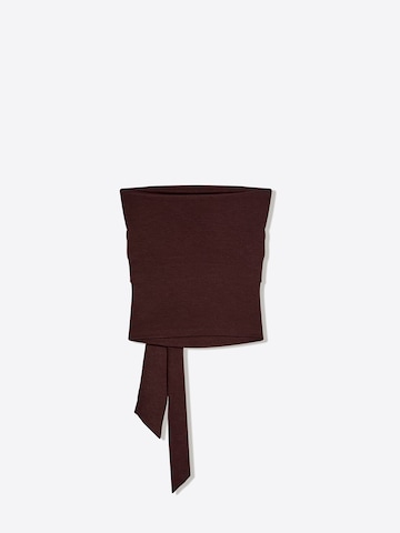 Bershka Top in Brown