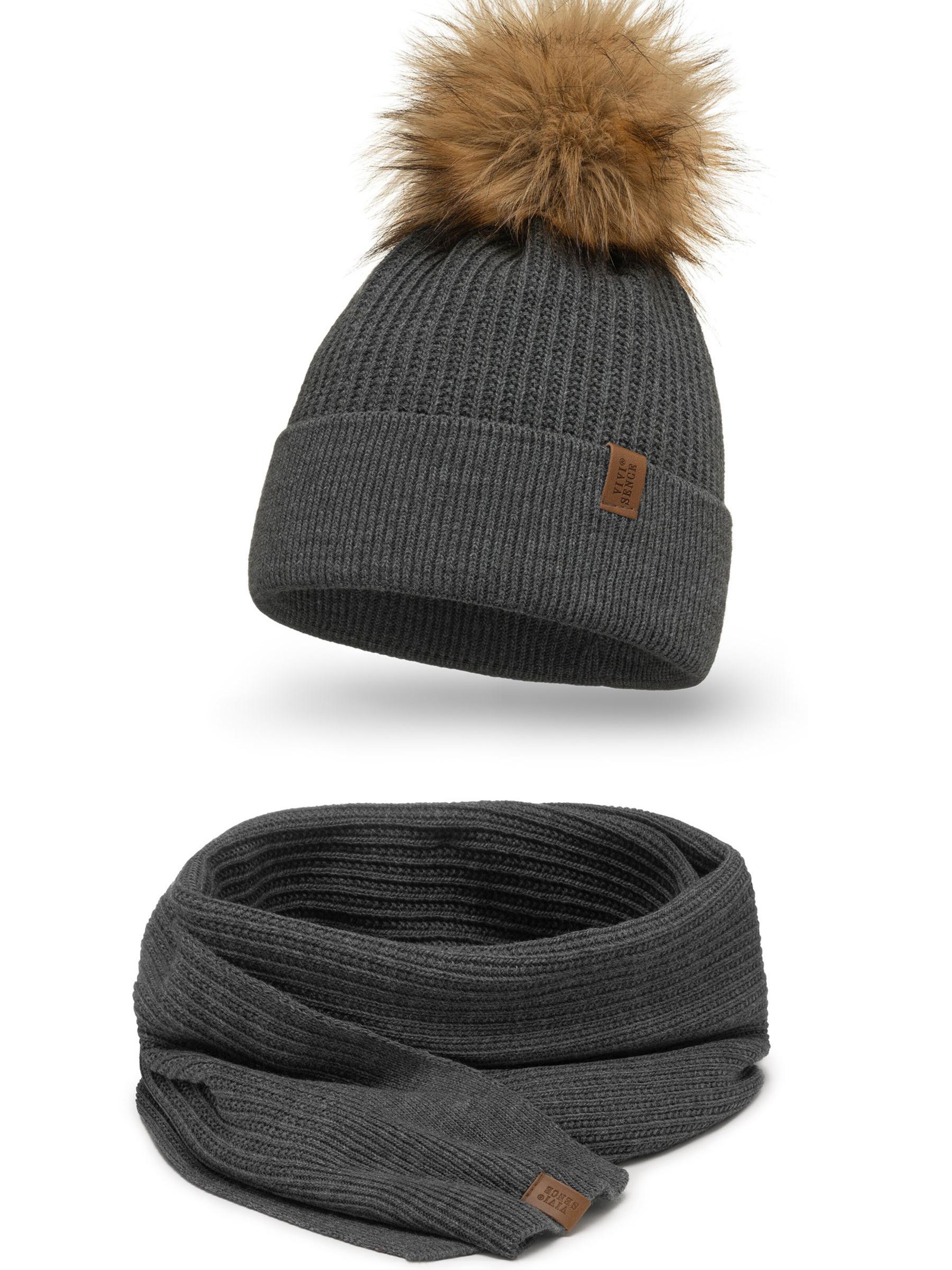 Bonnet '7042 Set' Vivisence en gris : devant