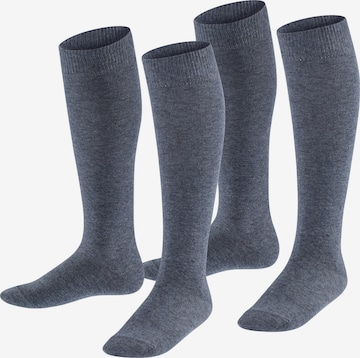 ESPRIT Socken 'Foot Logo 2-Pack' in Grau: Vorderseite