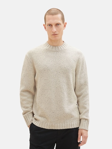 TOM TAILOR Sweater in Beige: front