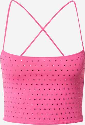 Chiara Ferragni Knitted Top in Pink: front
