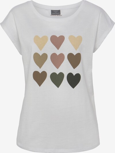 VENICE BEACH T-Shirt in beige / taupe / oliv / weiß, Produktansicht