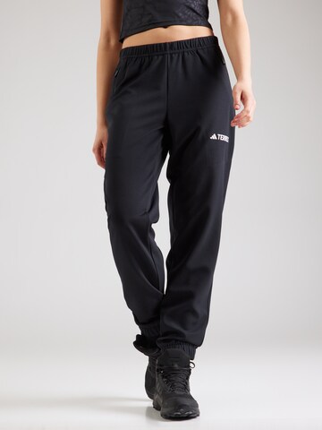 ADIDAS TERREX - Tapered Pantalón deportivo 'MT' en negro: frente