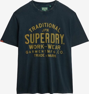 T-Shirt Superdry en bleu : devant