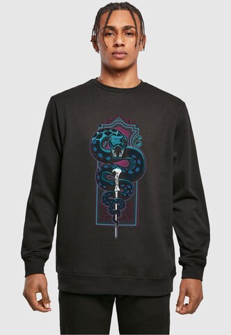 ABSOLUTE CULT Sweatshirt 'Harry Potter - Neon Basilisk' in Schwarz: Vorderseite