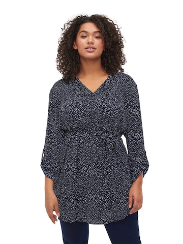 Zizzi Tunic 'ELOLA' in Blue: front