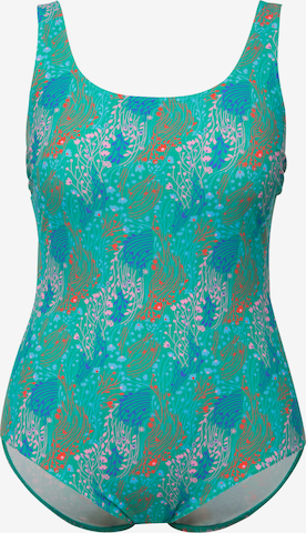 Ulla Popken Badpak in Groen: voorkant